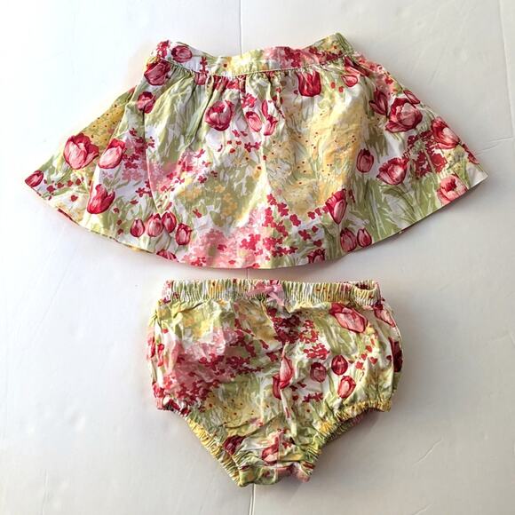 Hartstrings Skirt Girls Sz 18m Tulip Floral Spring - Picture 1 of 4